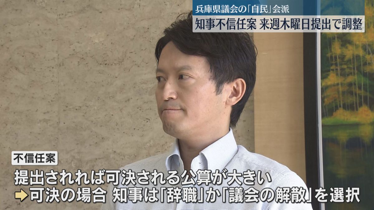 19日に不信任決議案の提出を視野に調整　斎藤知事「法律に基づいて判断する」12日に辞職要求の予定