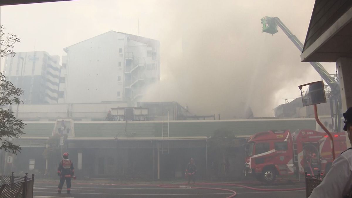 火災現場（12日　兵庫・明石市）