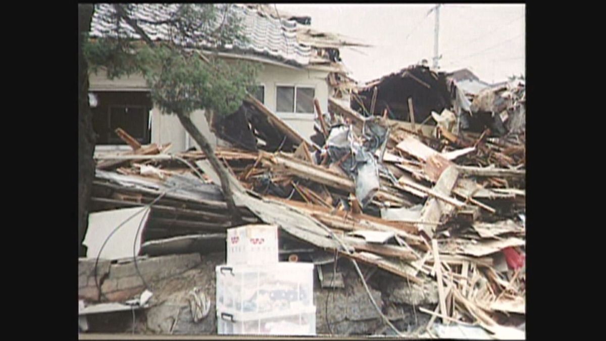 震災で全壊した神戸母子寮