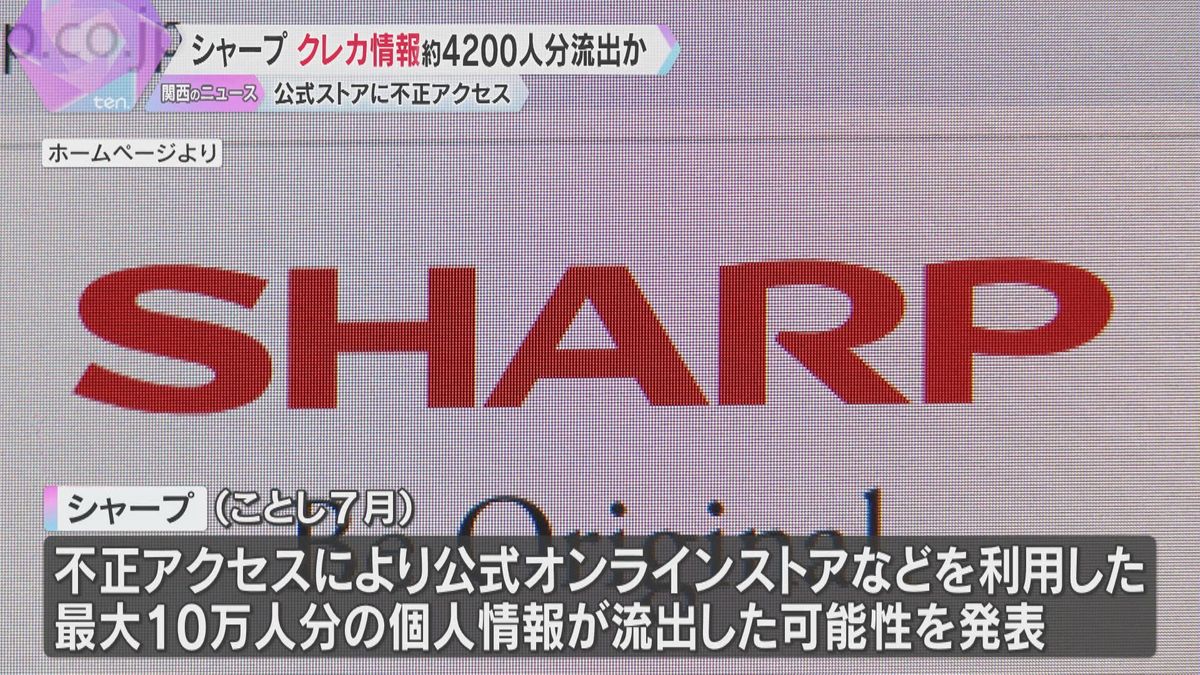 シャープに不正アクセス　約4200人分のクレカ情報が流出した可能性　約5800人は住所や名前など