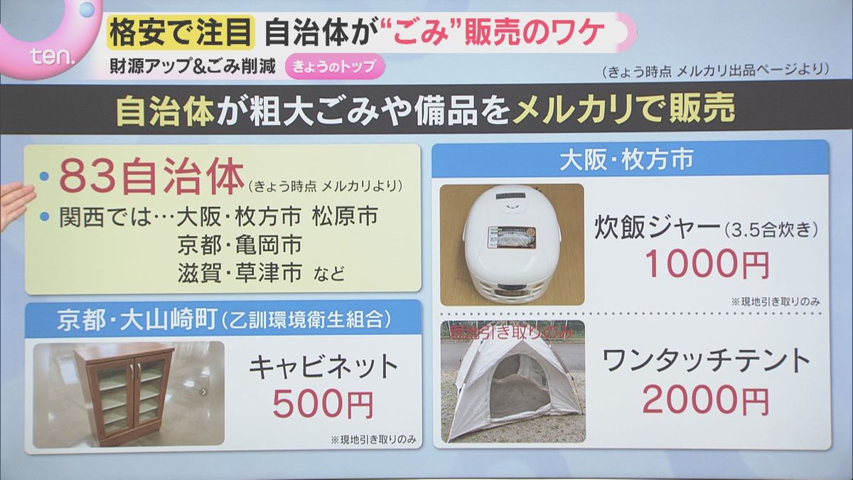 詳しく】全国83自治体がフリマアプリで資源ゴミを販売 炊飯器1000円 